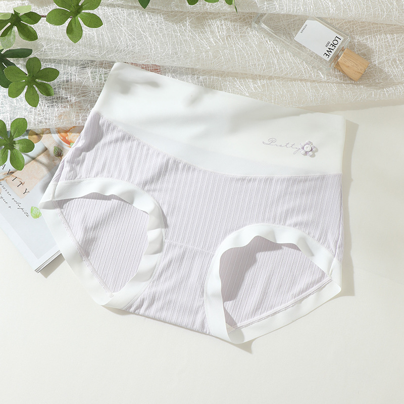 Γυναικείο εσώρουχο υψηλής μέσης, plus size, έλεγχος κοιλιάς, χωρίς ραφές, επένδυση από μεταξιού Mulberry, αντιβακτηριακό