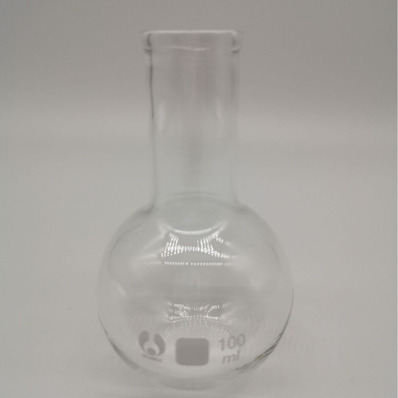 Colbă de sticlă cu fund rotund și fund plat, 50 ml până la 10.000 ml.