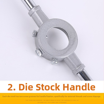Set de 110 piese metrice taps and dies, oțel-carbon, M3–M12