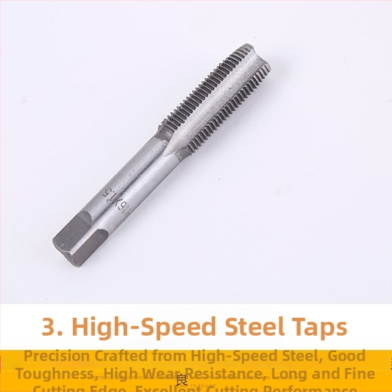 Set de 110 piese metrice taps and dies, oțel-carbon, M3–M12
