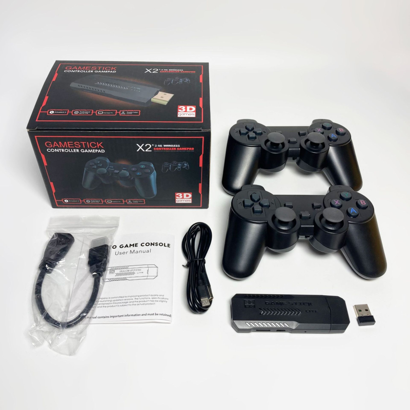 X2Plus Pandora κονσόλα παιχνιδιών για οικιακή χρήση, 4K arcade κονσόλα, ασύρματη διπλή παίκτης, Android OS, 64GB