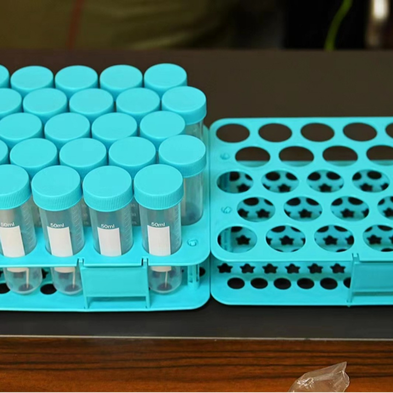 Držač za cijevi centrifuge 50 mL (25 rupa) i 15 mL (50 rupa), plastični laboratorijski stalak s mogućnošću označavanja