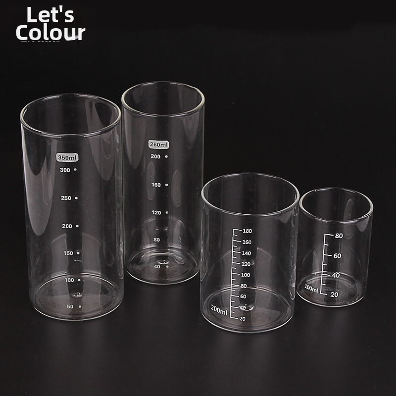 Sklenená odmerná kadička Li Tian Cai do laboratória, 80 ml, 180 ml, 260 ml, 350 ml