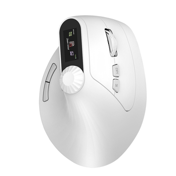 Bežični Bluetooth miš, ergonomski vertikalni dizajn, višenamjenski za srednje i velike ruke, punjiv, dvostruki režim 2,4 GHz za ured