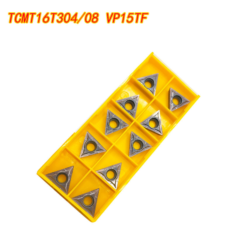 TCMT16T304 TCMT16T308 κοπτικά ένθετα για κατεργασία με τόρνο με επικάλυψη καρβιδίου UE6020 VP15TF