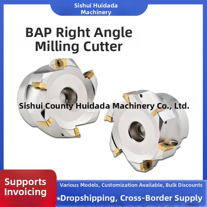 Κεφαλή φρέζας CNC BAP400R-50-22-4T για κέντρο κατεργασίας, ορθογώνιος κρατήρας εργαλείου 90°, ενθέσεις δεν περιλαμβάνονται.