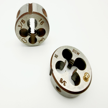 Two-Ring Brand British Standard Round Die Set (BSW) – dimensiuni 1/8, 3/16, 1/2, 5/8, 3/4, 1 inch