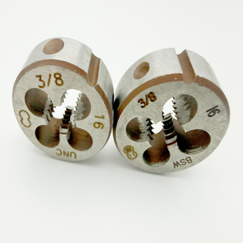 Two-Ring Brand British Standard Round Die Set (BSW) – dimensiuni 1/8, 3/16, 1/2, 5/8, 3/4, 1 inch
