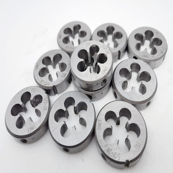 Two-Ring Brand British Standard Round Die Set (BSW) – dimensiuni 1/8, 3/16, 1/2, 5/8, 3/4, 1 inch
