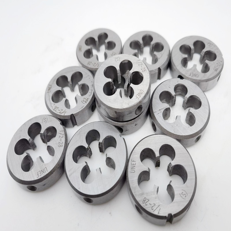 Two-Ring Brand British Standard Round Die Set (BSW) – dimensiuni 1/8, 3/16, 1/2, 5/8, 3/4, 1 inch