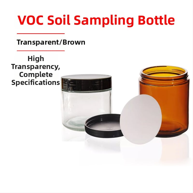 Sticlă pentru prelevarea solului, recipient cu gură largă, 60–1000 ml, flacon de reacție VOC