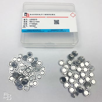 L003010 Alumínium tégely a termikus analízishoz Ø8×2,1 mm