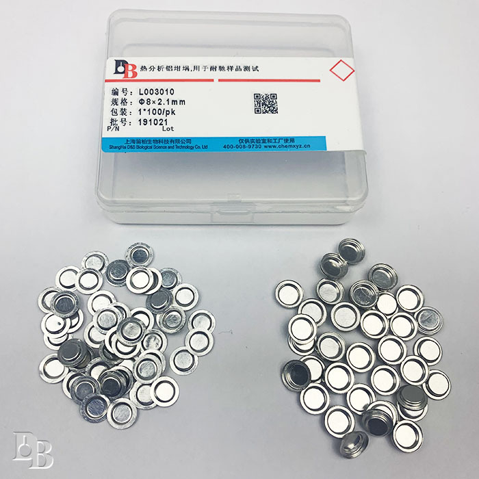 L003010 Alumínium tégely a termikus analízishoz Ø8×2,1 mm