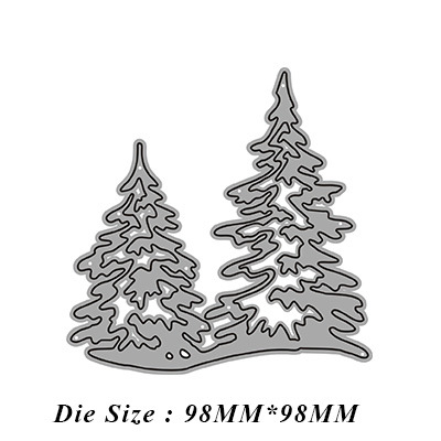 Two Trees Lace μήτρα κοπής από ανθρακούχο ατσάλι για DIY έργα