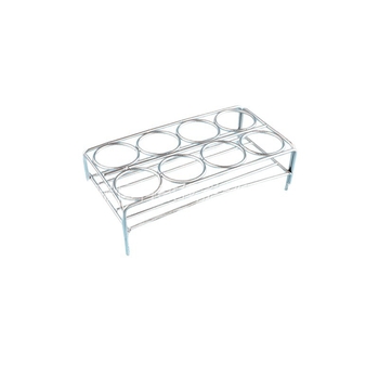 Laboratóriumi crucible rack, 4 rekesz, Ø36 mm, kompatibil nagy hőmérsékletű kemencékkel