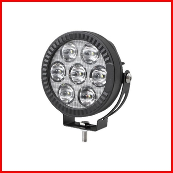 FiK motorkerékpár LED-es spotlámpa, 7 LED-del, rendkívül fényes előre világítás, 70W, IP67, 12–24V