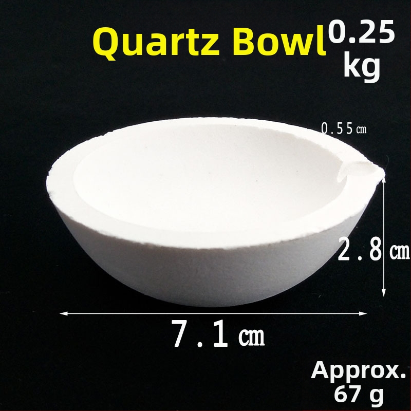 Kremeňová taviaca misa a platinový téglik s objemom 5 taelov na tavenie zlata a striebra