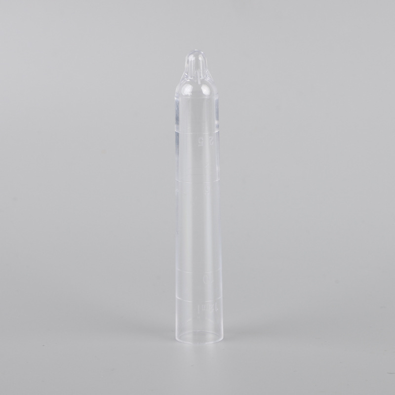 Tubă de sediment urinară de 12 ml, cu capac filet, din plastic, fund conic, graduată pentru colectarea urinei