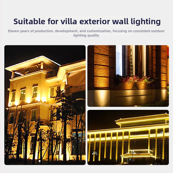 LED projekčné svetlo 36W vonkajšie nástenné reflektorové svetlo s úzkym lúčom, hliníkové telo, IP65