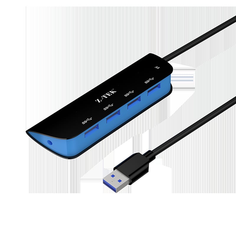 Z-TEK USB 3.0 διανομέας τεσσάρων θυρών ZY374