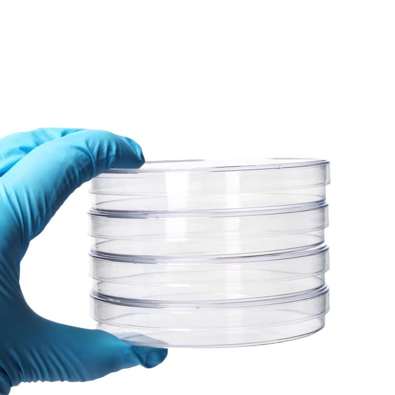 Plăcuță Petri din plastic, unică folosință, diametru 60 mm, sterilizată cu epoxy, disc circular, 500 seturi pe cutie