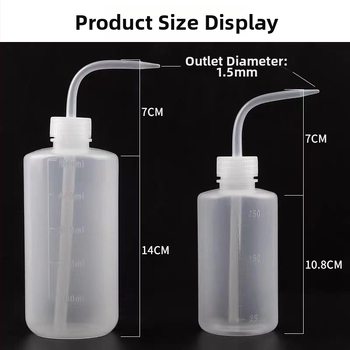 Biela fľaštička so zaobleným hrdlom na semipermanentný make-up, 250/500 ml