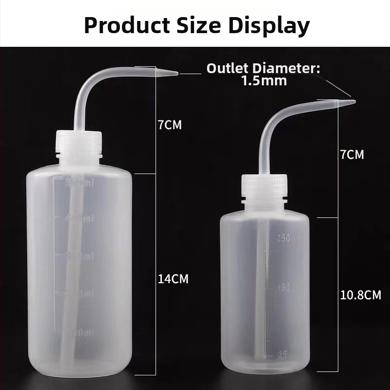 Biela fľaštička so zaobleným hrdlom na semipermanentný make-up, 250/500 ml
