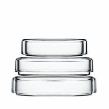 Plăci de cultură celulară din sticlă, consumabile de laborator chimic, 75/90/120 mm