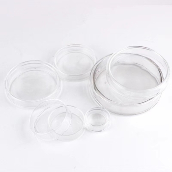 Farfurie de cultură celulară din sticlă, borosilicată înaltă, plată, diametre 60/75/90/120 mm