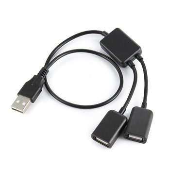 USB hub με δύο θύρες, καλώδιο 30 cm, για πληκτρολόγιο και ποντίκι