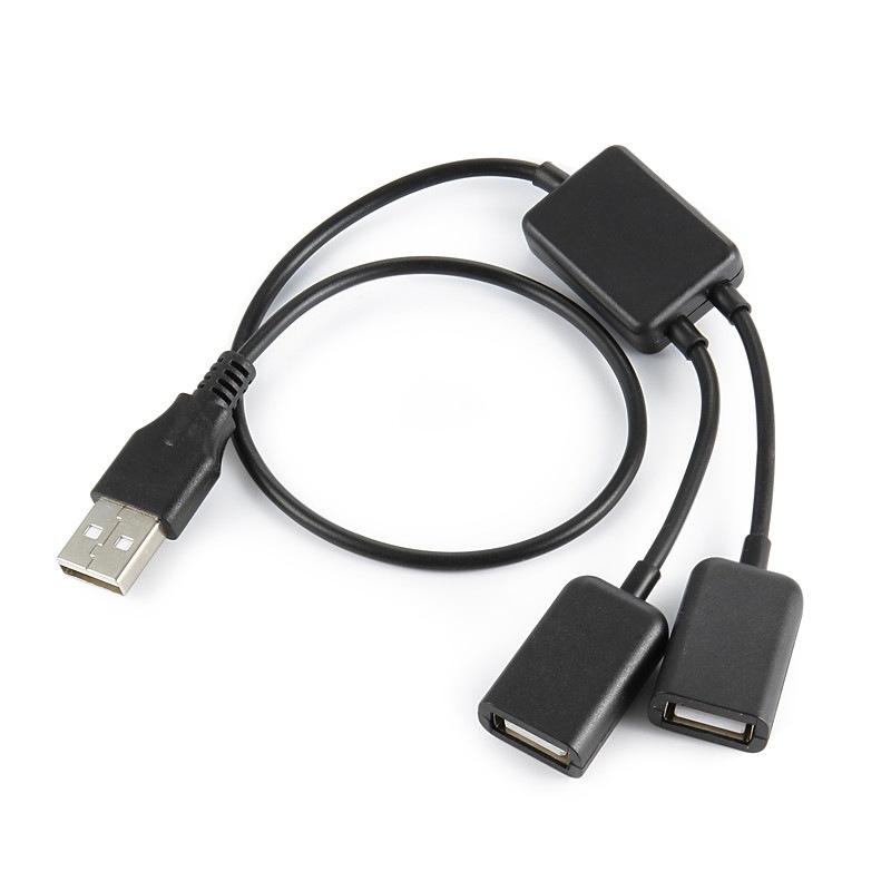 USB hub με δύο θύρες, καλώδιο 30 cm, για πληκτρολόγιο και ποντίκι