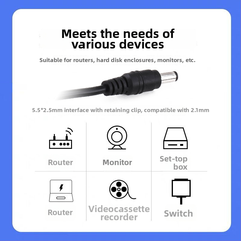 12V 1A napájací adaptér pre set-top box, LED osvetlenie a malé digitálne domáce zariadenia — adaptér pre dohľad, štandard pre USA