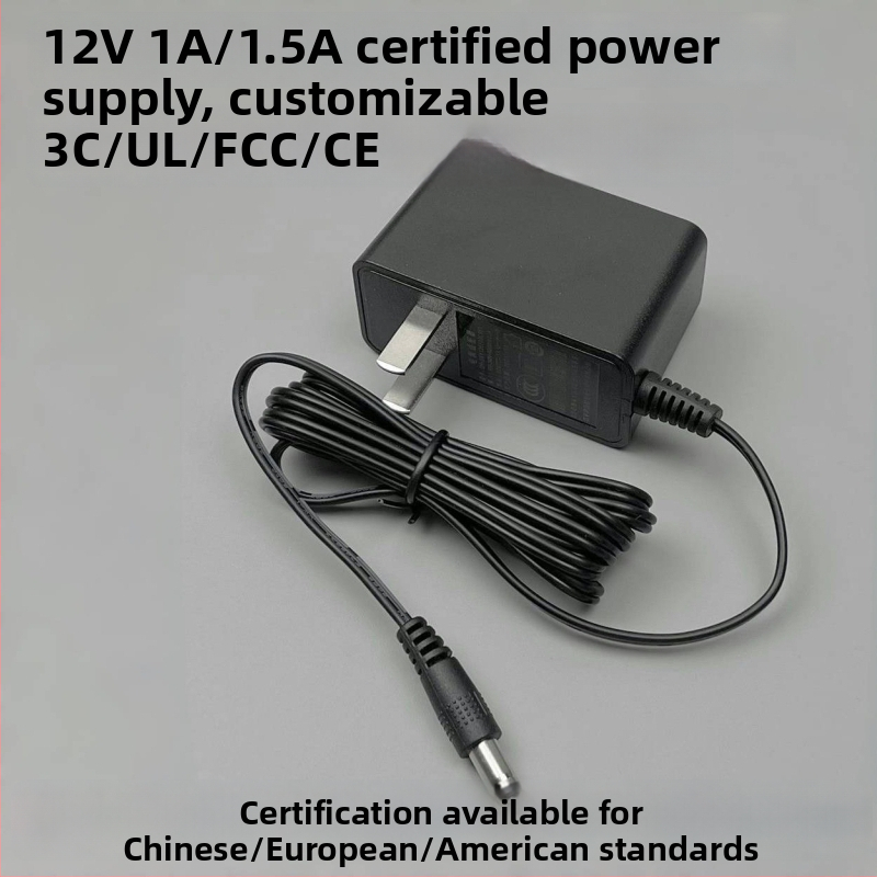 12V 1A napájací adaptér pre set-top box, LED osvetlenie a malé digitálne domáce zariadenia — adaptér pre dohľad, štandard pre USA