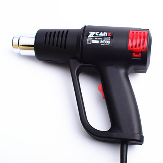 ZCANZ M300 βιομηχανικό πιστόλι θερμού αέρα, ρυθμιζόμενη θερμοκρασία, 2000W