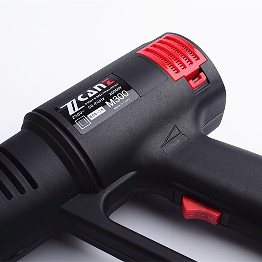 ZCANZ M300 βιομηχανικό πιστόλι θερμού αέρα, ρυθμιζόμενη θερμοκρασία, 2000W