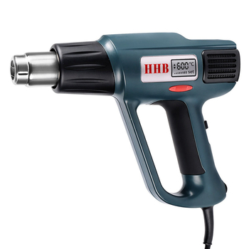 HHB-630 Αεροθερμαντήρας με ψηφιακή οθόνη, 2000W, ρυθμιζόμενη θερμοκρασία, βιομηχανικού τύπου, για επικόλληση φιλμ και φιλμ θερμοσυσκευασίας