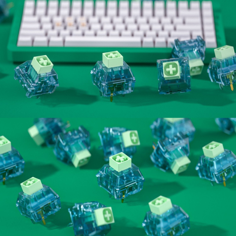 Kailh BOX Zhixia персонализирана механична клавиатура със зелени превключватели, гореща подмяна, 5‑пинов монтаж