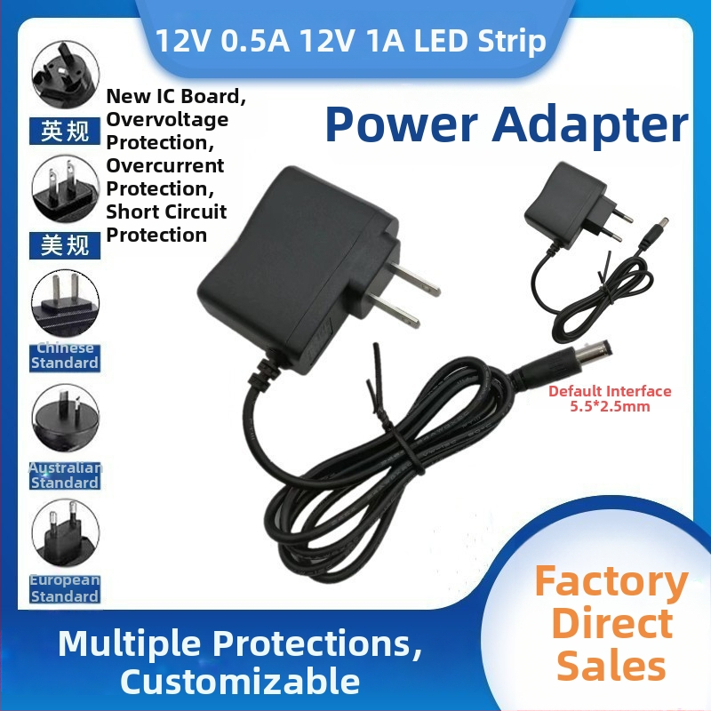 Napájací adaptér 12V 0,5A – 12V 1A pre LED pásy a router, spínaný zdroj