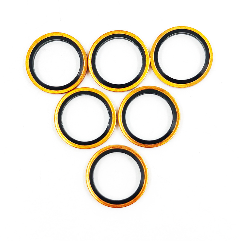 Garnitură compusă din cauciuc nitril galvanizat pentru conductă de ulei la presiune înaltă, inel de etanșare din cauciuc și metal