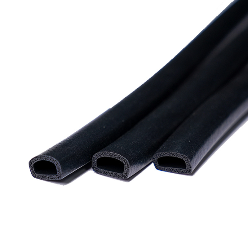 Bandă de spumă EPDM în formă D, izolare fonică, rezistentă la impact, garnitură etanșantă în formă D