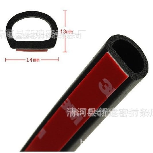 Chimon καουτσούκ D-σφραγίδα στεγανοποίησης, 12×10 mm, αδιάβροχη, ηχομονωτική, ανθεκτική στον άνεμο, πυρασφάλειας και στεγανοποίηση καπνών για πόρτες και παράθυρα