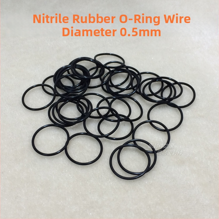 Wettack O-ring από νιτριλικό καουτσούκ NBR70, διατομή 0,5 mm, εσωτερική διάμετρος 0,8–15 mm, ανθεκτικό σε λάδια, ανθεκτικό στη φθορά