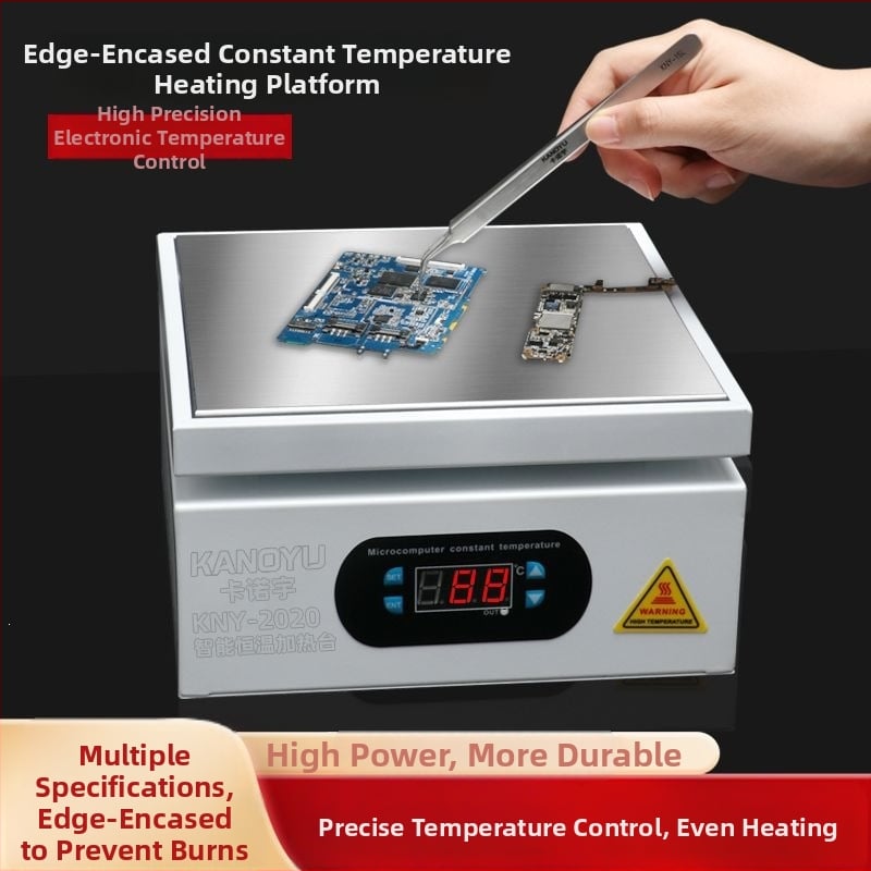 Stație de lipire cu control inteligent al temperaturii, reglabilă, placă de încălzire pentru demontarea ecranului telefonului, testare LED, presă pentru film și lipire PCB