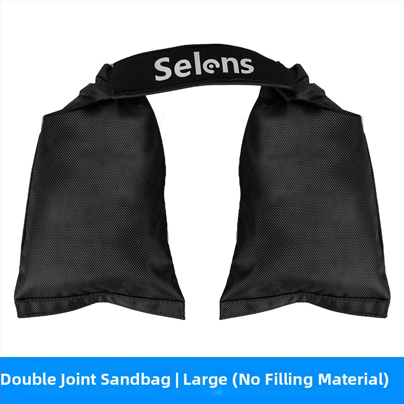 Selens Photography Weight Sandbag pre statív, dvojdielne nosné, čierne, veľká kapacita