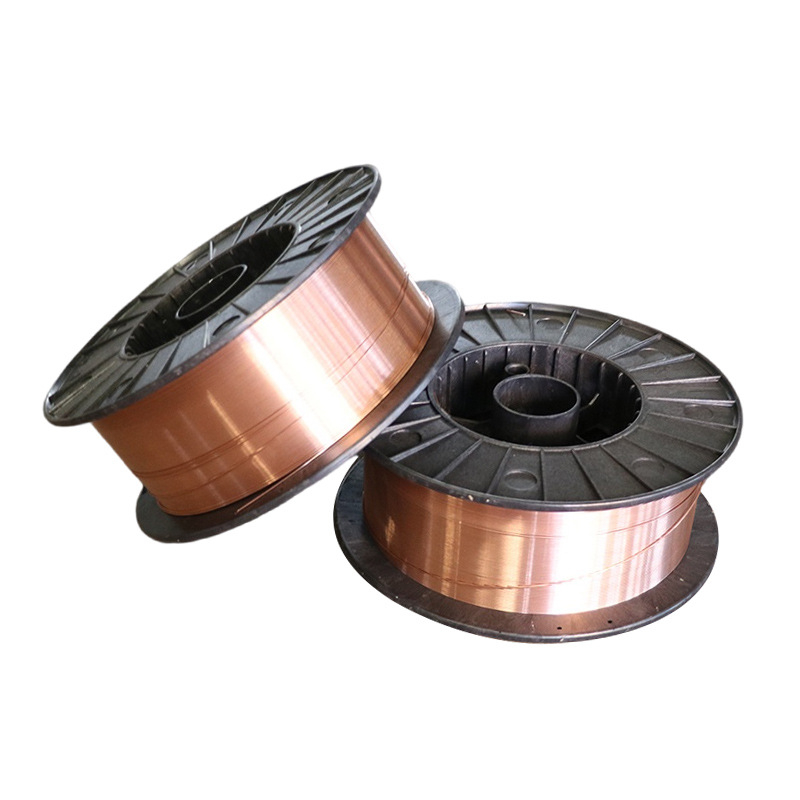 ER50-6 ηλεκτροσυγκολλητικό σύρμα, 5 kg, μικρός ρολό, στερεού πυρήνα, προστατευόμενο με αέριο, διάμετροι 0,8/1,0/1,2 mm