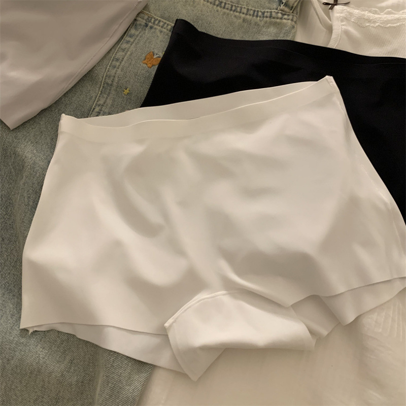 Γυναικείες σλιπ χωρίς ραφές από Ice Silk, ροδακινή απόχρωση, καλοκαίρι, διαπνοή, μονόχρωμο