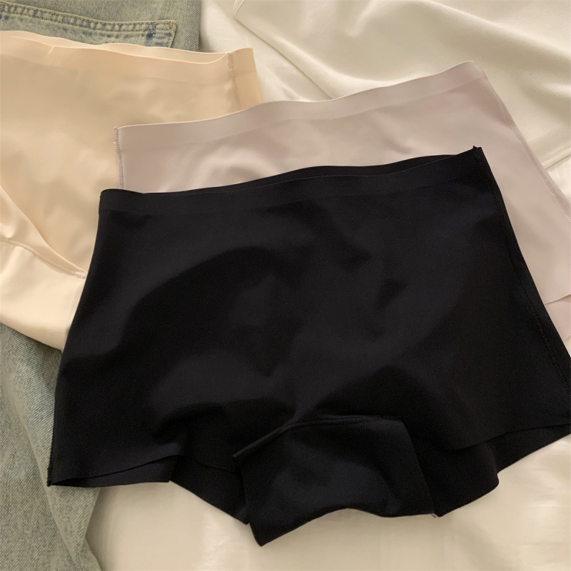 Γυναικείες σλιπ χωρίς ραφές από Ice Silk, ροδακινή απόχρωση, καλοκαίρι, διαπνοή, μονόχρωμο