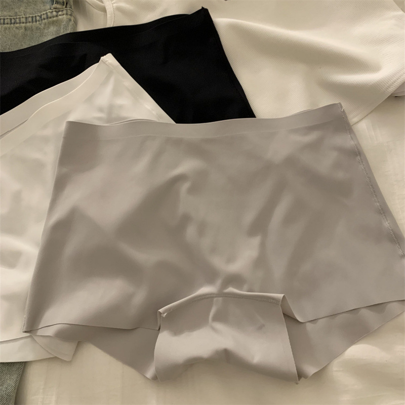 Γυναικείες σλιπ χωρίς ραφές από Ice Silk, ροδακινή απόχρωση, καλοκαίρι, διαπνοή, μονόχρωμο