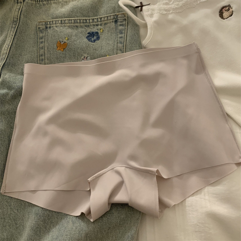 Γυναικείες σλιπ χωρίς ραφές από Ice Silk, ροδακινή απόχρωση, καλοκαίρι, διαπνοή, μονόχρωμο