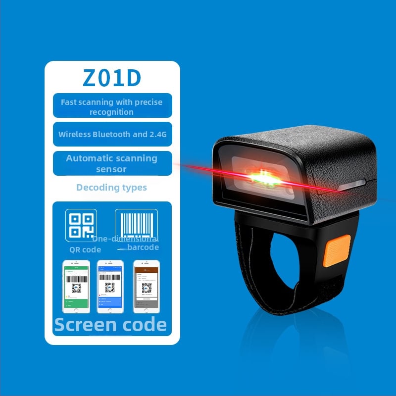 Elite HC101D Ασύρματος Bluetooth 2D Χειρός Σαρωτής με Κλιπ για Κινητό, για Εφοδιαστική Αλυσίδα